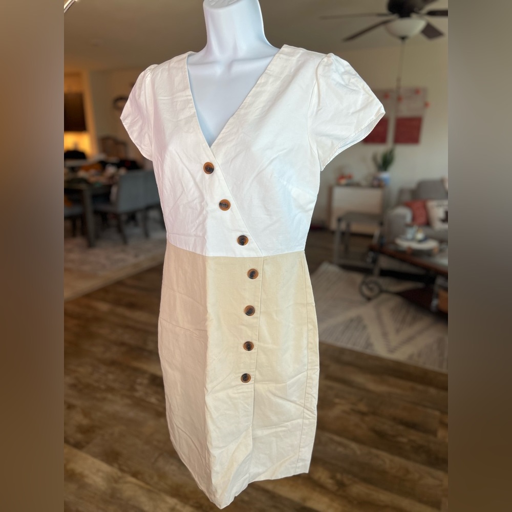 NEW Ann Taylor button dress with slit